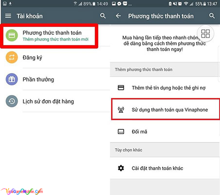 Hướng dẫn nạp thẻ Luyện Yêu Ký Mobile 07